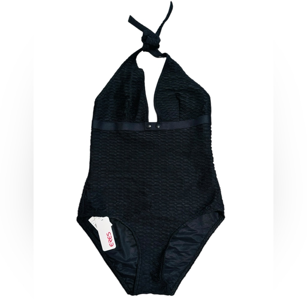 Eres***Black Textured Iconic One-Piece Swimsuit***F 38; Us 6 $760